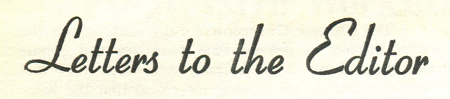 Letters to the Editor