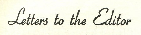 Letters to the Editor